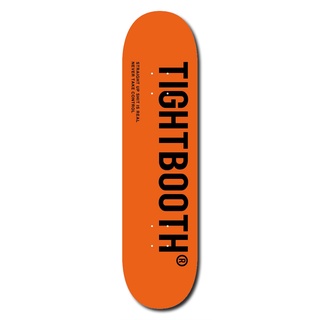 แผ่นสเก็ตบอร์ด TIGHTBOOTH LOGO ORANGE 8.125"