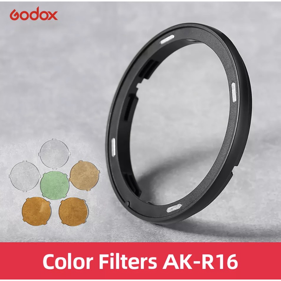 พร้อมส่ง Godox AK-R16 Round ฟิลเตอร์สีสำหรับ Godox H200R รอบหัวแฟลช,สำหรับ Godox
