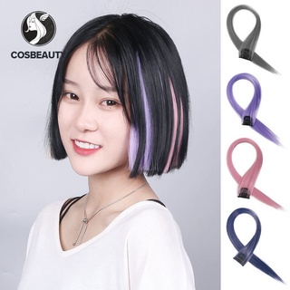 COSBEAUTY แฮร์พีชไฮไลท์แบบผมเส้น แฮร์พีชช่อสไตล์เกาหลีหลากสีสัน สำหรับตกแต่งสวยงาม ใช้ได้ทุกโอกาส