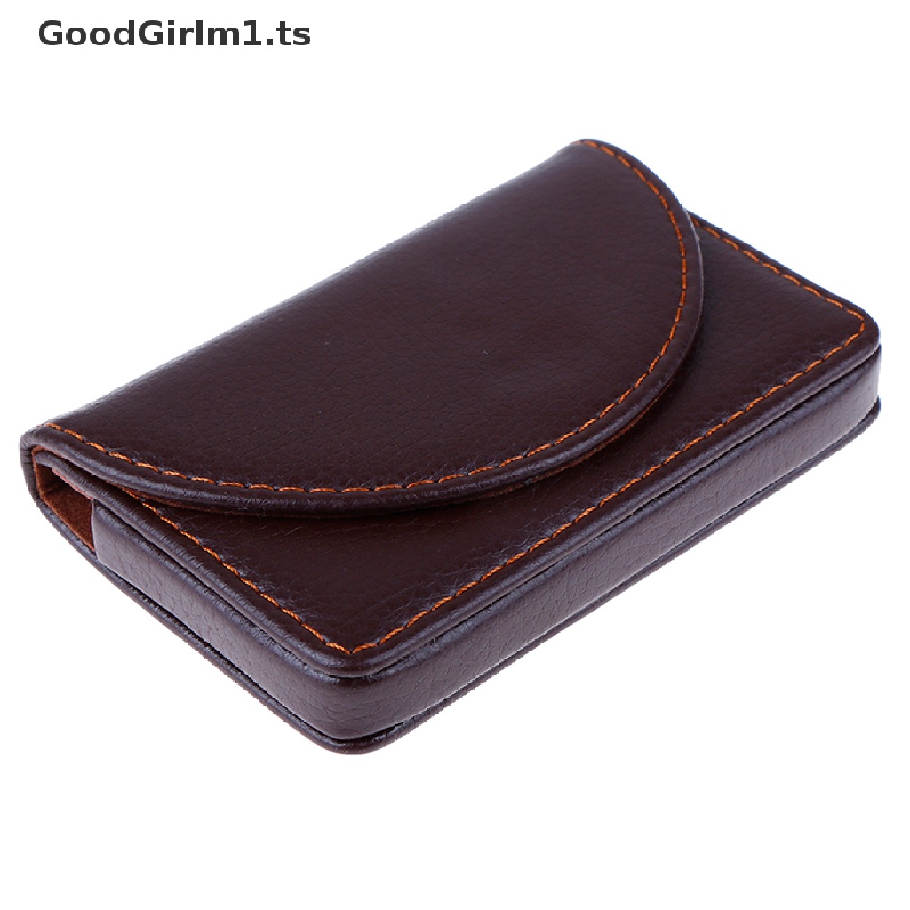 GoodGirlm1 Pocket Leather Name Business Card ID Card Credit Card Holder Case Wallet W/Box TS #3