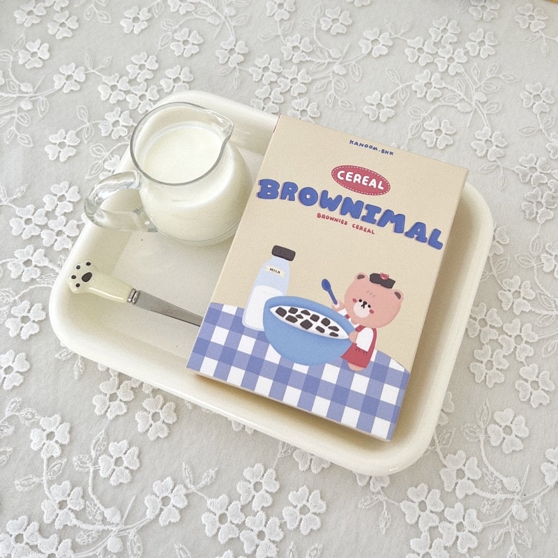 พร้อมส่ง(ตั้งพรีไว้กำหนดวันส่ง) Brownimal Brownies cereal บราวนี่ซีเรียล kanoom.bkk