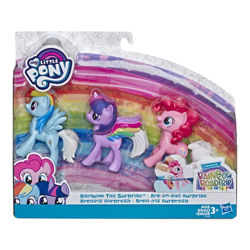 My little pony MLP RAINBOW TAIL SURPRISE 3 PACK LPE7703