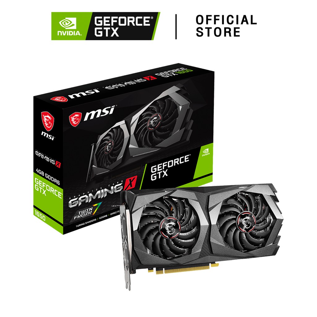 MSI การ์ดจอ Nvidia GeForce GTX 1650 D6 GAMING X