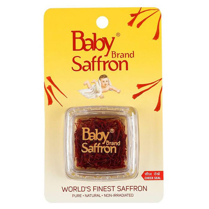 Baby 100% Pure World's Finest Saffron (Kesar) 1g  เบบี้ซัฟฟรอนเพียวเวิลด์ 100% (เคสซาร์)