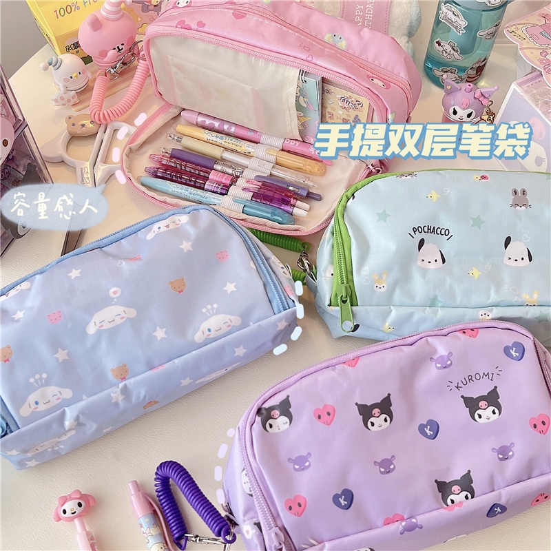 New Sanrio Pencil Case Cinnamon Roll Melody Pencil Case Eva Pencil