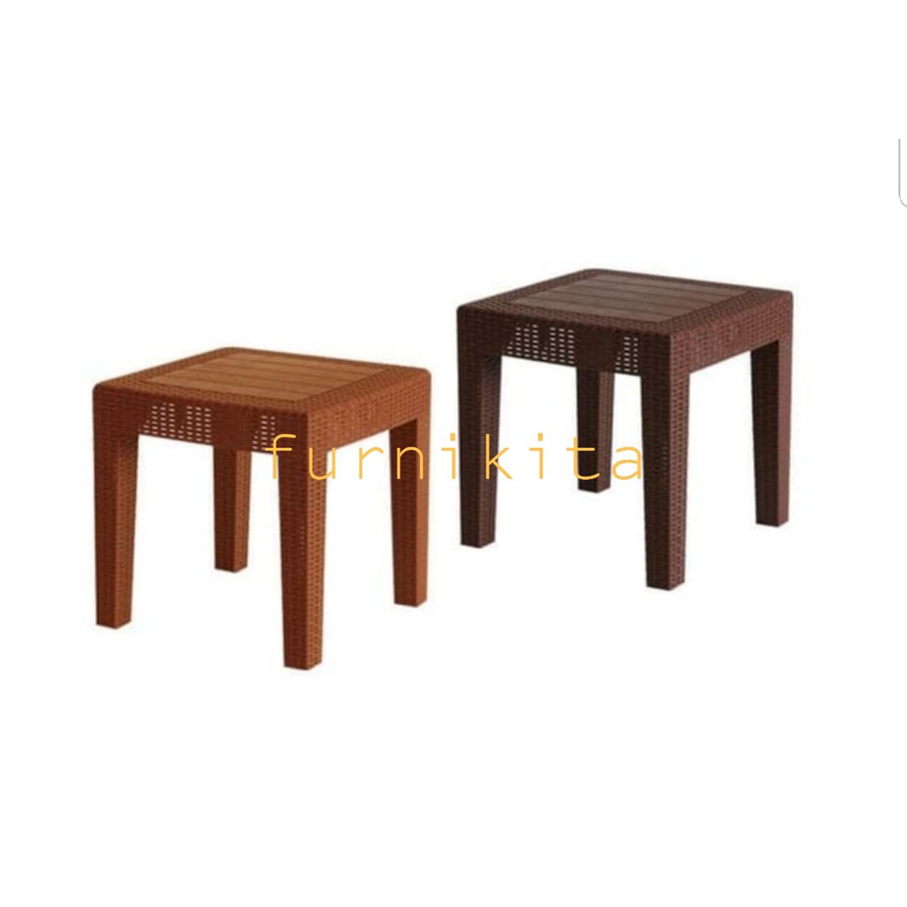 OLYMPLAST TABLE GARDEN TABLE OCT-R RATTAN พลาสติก