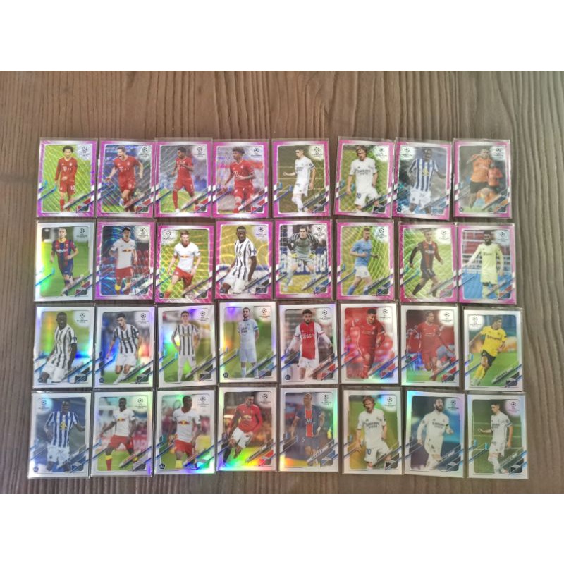 ขาย การ์ด Topps Chrome UCL Uefa 2020-21 Merlin Refractor X-Pink Aqua การ์ดนักฟุตบอล RC Rookie Bayern