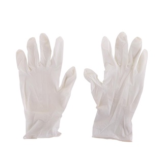 ถุงมือยางอเนกประสงค์ VETEX SIZE M แพ็ค10 สีขาวRUBBER GLOVES VETEX SIZE M 10 PCS WHITE