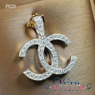 จี้เพชรชาแนลขนาดกลาง เพชรเลียนแบบเพชรแท้ ทำจาก เพชร CZ, Cubic Zirconia หรือ เพชรโคลนนิ่งทำจากเพชร CZ จากอเมริกา