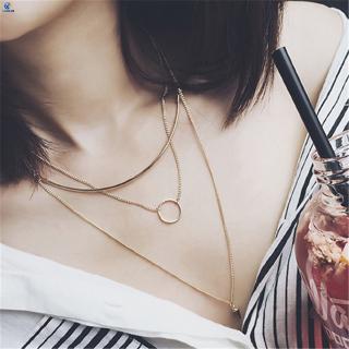 [COD] 3 in 1 Rivet Round Rings Necklace Korea Fashion Accessory Design