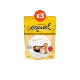 [7-8 ก.ค.65] [ซื้อ 2 แถม 1] Equal Gold 150 g. อิควล โกลด์ ผลิตภัณฑ์ให้ความหวานแทนน้ำตาล ถุงละ 150 กรัม รวม 3 ถุง