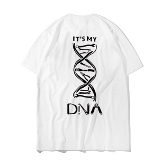 เสื้อยืดคอกลม แขนสั้น พิมพ์ลาย DNA gene racing สําหรับซ่อมรถยนต์S-5XL