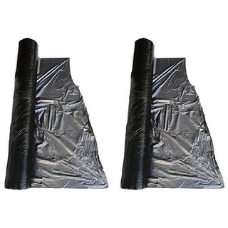 papamami MULCHING FILM (plastic cover soil) สีดำ/เงิน 80ซม. (2ม้วน)