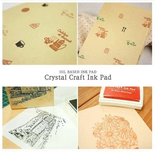 หมึกสี/หมึกปั๊ม -สูตรกันน้ำ หมึกปั๊ม Craft Ink Pad (สำหรับพื้นผิวด้าน ไม้/กระดาษ/ผ้า)