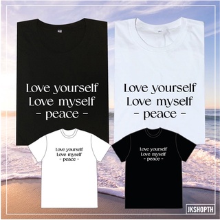 เสื้อ AGUST D YOONGI 🤍💜Love Yourself Love myself peace tee | jkshopth