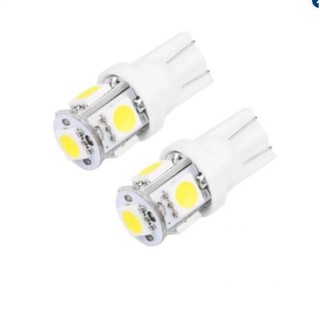 พร้อมส่งจากไทย 🇹🇭 หลอดไฟ LED T10 5SMD 12 V สีขาว หลอดไฟหรี่รถยนต์ และ รถจักรยานยนต์ 1pc