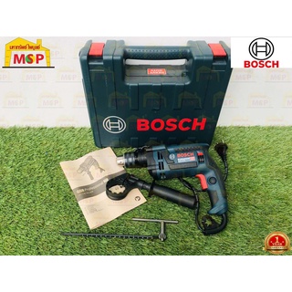 Bosch บ๊อช สว่านกระแทก 4 หุน GSB 16 RE SET 750W ชุดอุปกรณ์ 100 ชิ้น ปรับซ้าย-ขวาได้ #06012281K2 สว่าน สว่านไฟฟ้า