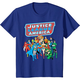 เสื้อยืดครอปเสื้อยืด พิมพ์ลายการ์ตูน Justice League Of America Group Shot สไตล์เกาหลี ระบายอากาศ สวมใส่สบายS-5XL