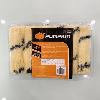 PUMPKIN ขนแปรงลูกกลิ้งทาสี ขนาด 4 นิ้ว PTT-04PR 30206 (กล่อง 12 อัน)