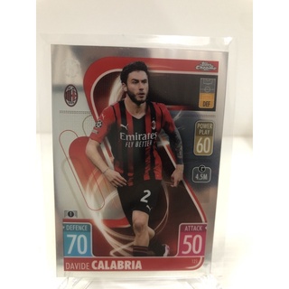 2021-22 Topps Chrome Match Attax UEFA Champions League Soccer Cards AC Milan