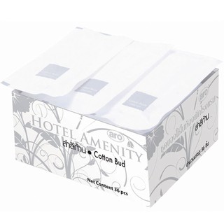 เอโร่ สำลีก้าน กล่องสีเงิน 4 X36 Aro Cotton Swab Silver Box 4 X36