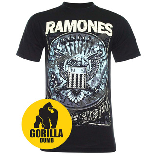 Gorilladumb เสื้อยืดลายวงดนตรี ราโมนส์ Ramones