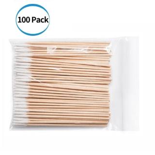 [พร้อมส่ง] 100 Count Cotton Swab / คอตตอนบัด / ปลายแหลม / ไม้สําหรับแต่งหน้า / ไม้ด้ามจับไม้