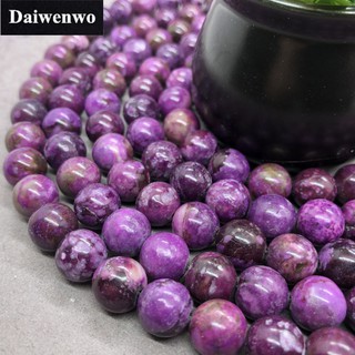 Charoite Beads ลูกปัด 4-12 มิลลิเมตรรอบธรรมชาติหลวมอเมทิสมังกรหินลูกปัดเครื่องประดับ DIY