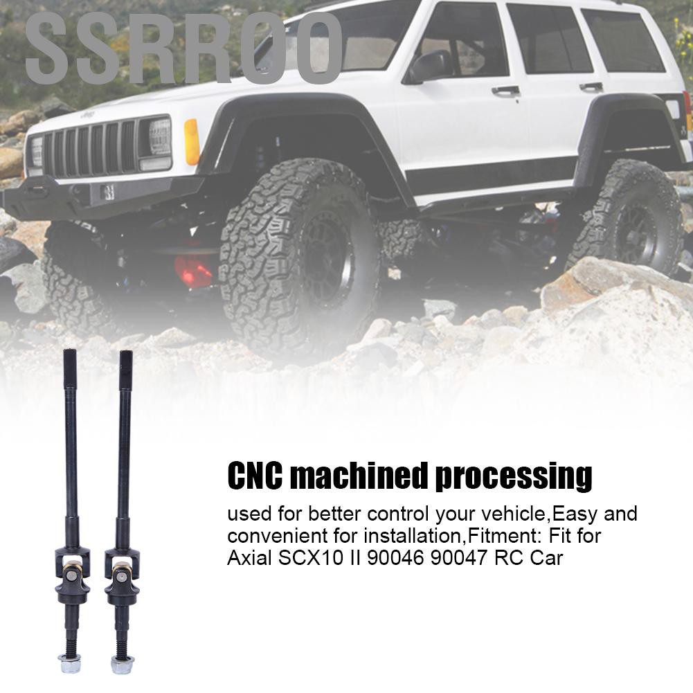 Ssrroo เพลาขับด้านหน้า CVD ในโมเดลรถบังคับ Axial SCX10 II 90046 90047