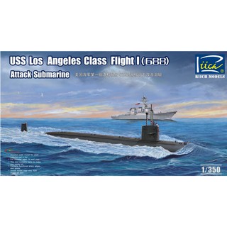 Riich Model 1/350 RN28005 USS Los Angeles Class Flight I (688) Attack Submarine