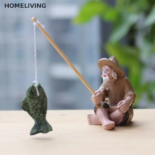 Home ฟิกเกอร์เรซิ่น รูปปั้นคนแก่ตกปลา งานฝีมือ สําหรับตกแต่งสวน