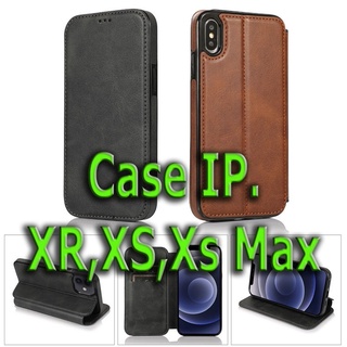 Case X/XS, XR, XS Max ,IP. เคสมือถือ ฝาหน้าเรียบหรู ใส่บัตรได้