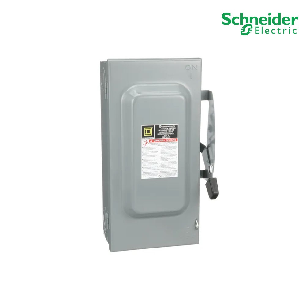 Schneider - Safety Switch 100 แอมป์ สำหรับไฟ 1 เฟส - 240V General Duty 240VAC แบบสามารถติดตั้งฟิวส์ไ