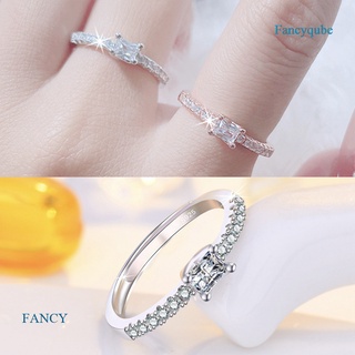 Fancy Cubic Zirconia Pave Love Designer แหวนหมั้น สีโรสโกลด์ เครื่องประดับ สําหรับผู้หญิง งานแต่งงาน