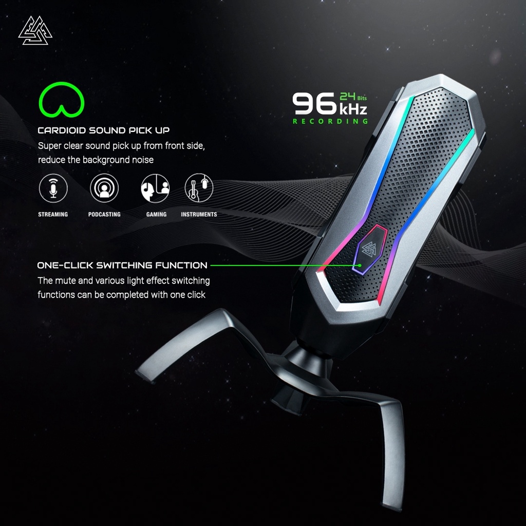 EGA TYPE MC3 ไมโครโฟน Streaming Microphone  96KHz RECORDING เหมาะสำหรับสตรีมเกม ของแท้รับประกันสินค้า 2 ปี
