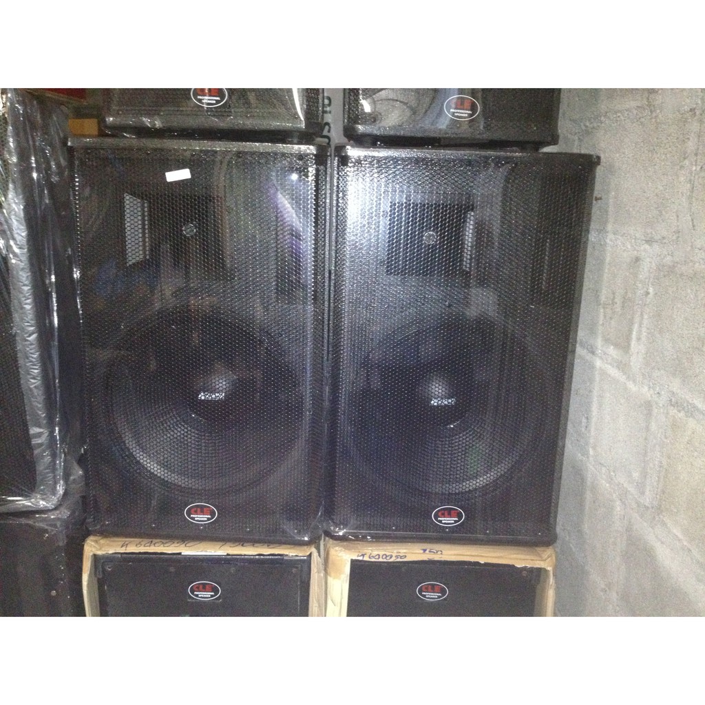 ตู้ลำโพง P.A. ไม้อัด กันน้ำ CLE PS 15" ดอกลำโพง ขนาด 15 นิ้ว ดอกลำโพง เสียงแหลม ขนาด 8x6 นิ้ว ราคา 1
