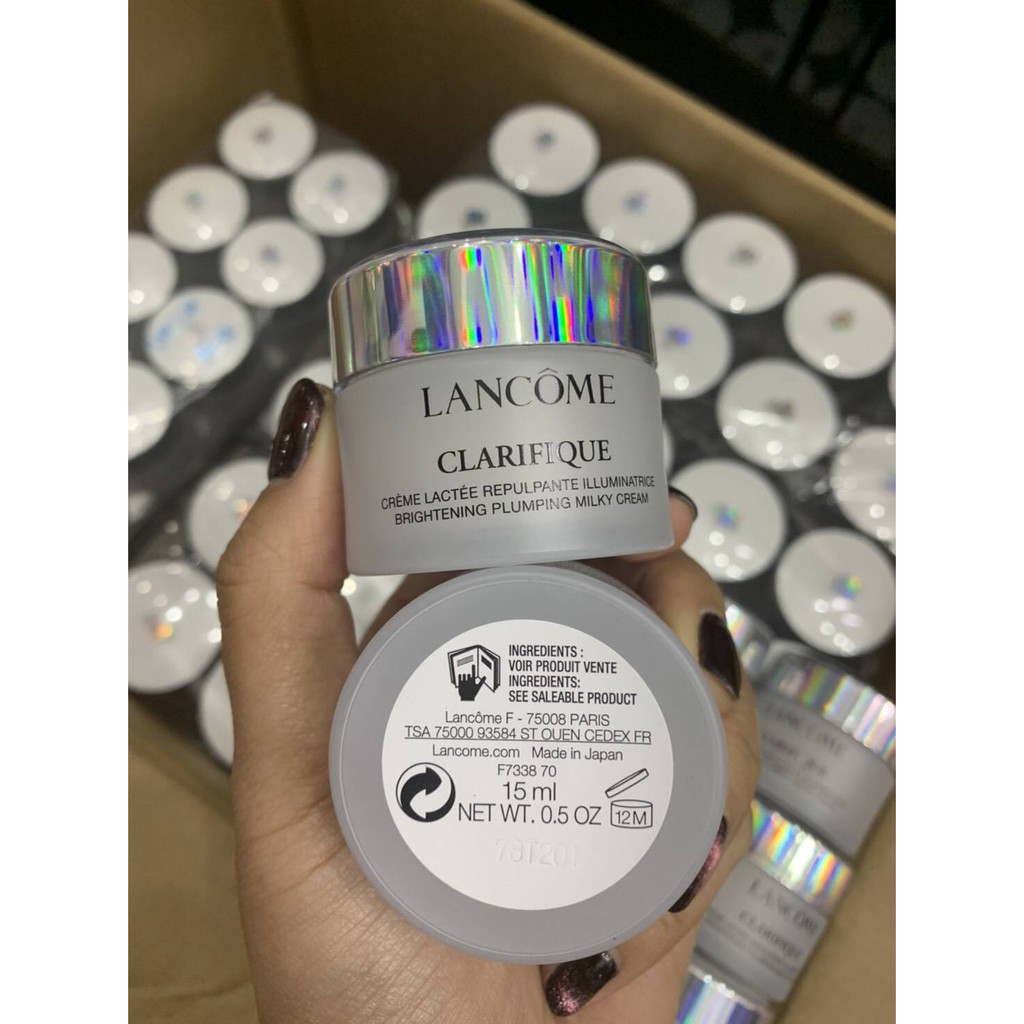 Lancome Clarifique Milky Cream Brightening Skin Plumping Cream ขนาด 15​ ml  | Shopee Thailand