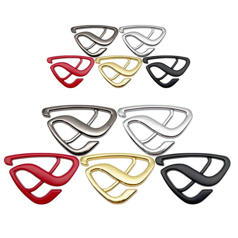 3D โลหะรถสติกเกอร์โรเตอร์รูปหางรูปลอก Grille โลโก้สําหรับ Mazda Angxela Artez MS M3 M6 MX3 MX5 RX8 CX5 CX7 CX9 RX7