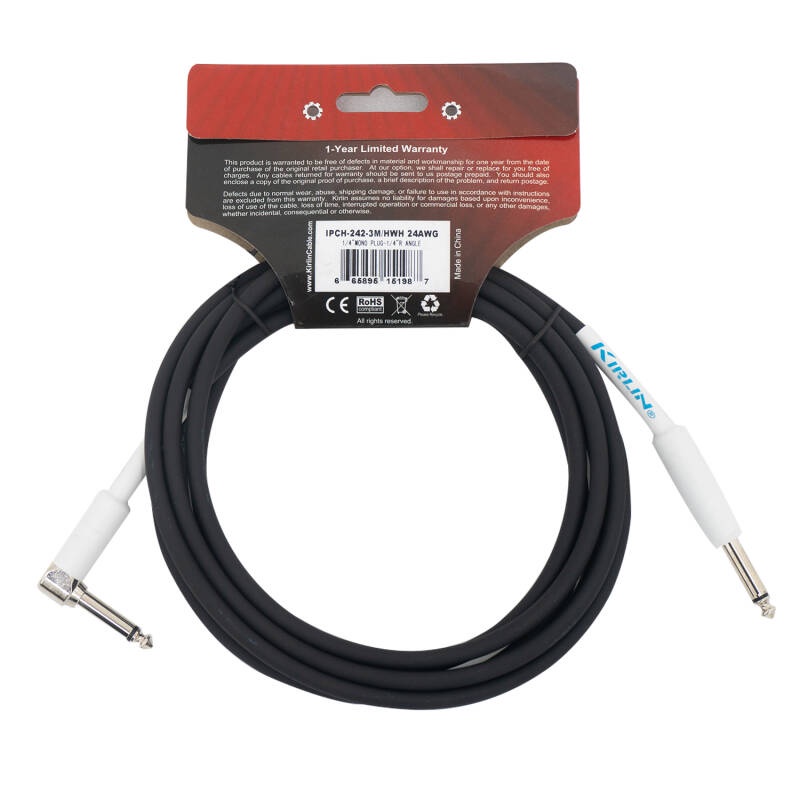 [ใส่โค้ดลดเพิ่ม📸] สายแจ็ค Kirlin ใช้งานดี ไม่มีเสียงแทรก ลดจี่ฮัม ขนาด 3 - 6 ม. หัวตรง-งอ สายยาง เหนี่ยวแน่นคุณภาพดี - รูปที่ 3