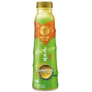 เครื่องดื่มชาญี่ปุ่น ชาเกนไมฉะ สูตรไม่มีน้ำตาล Oishi Gold Genmaicha Japanese Green Tea No Sugar 400 ml