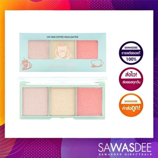 SIVANNA COLORS CAT AND COFFEE HIGHLIGHTER ซีเวนน่า คัลเลอร์ส แคท แอนด์ คอฟฟี่ ไฮไลท์เตอร์