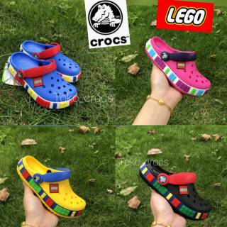 รองเท้าแตะเลโก้ crocs สําหรับเด็ก