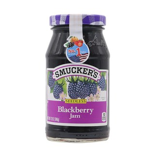 สมักเกอร์แยมแบล็คเบอร์รี่ 340กรัม Smugger Blackberry Jam 340 gm.