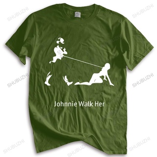 ถูกสุดๆเสื้อยืดลําลอง แขนสั้น คอกลม ทรงหลวม พิมพ์ลาย Johnnie Walker ของขวัญตลก แฟชั่นสําหรับผู้ชาย