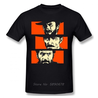 เสื้อยืด ผ้าฝ้าย พิมพ์ลาย The Bad And Ugly Blondie Angel Eyes Tuco Cowboy คุณภาพดี สําหรับผู้ชายS-5XL