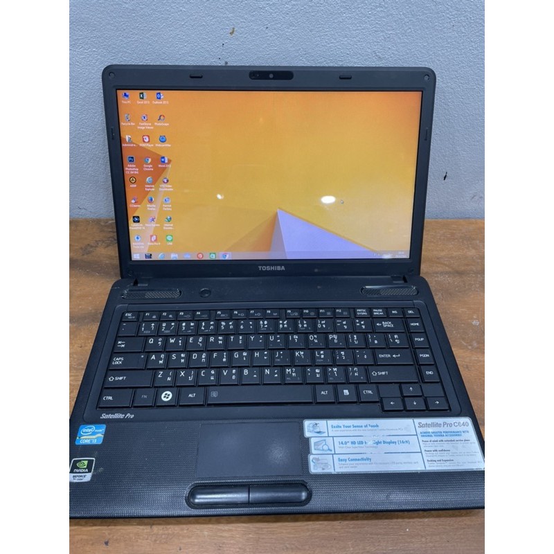 โน้ตบุ๊คมือสอง Toshiba c640 CPU : i3-2310M ส่งฟรี