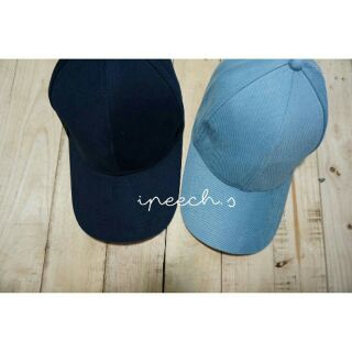 Pastel cap เปล่า-Deep navy &amp; Blue Jeans