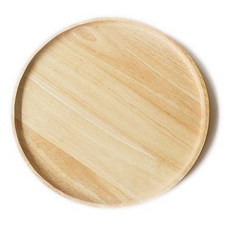 💥โปรสุดพิเศษ!!!💥 ถาดไม้กลม ขนาด 12 นิ้ว คละสี Wooden Dinner Round Tray 12"