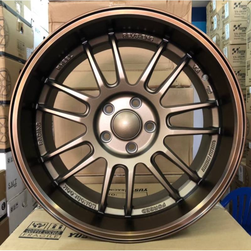 ล้อแม็กใหม่ ขายคละขนาดหน้า/หลัง RE30 ขอบ18 งาน กล่องน้ำตาล ( 18 x 5 รู ) หน้ากว้าง  9.5 x 10.5