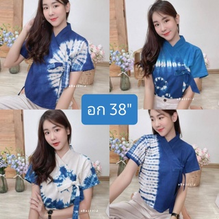 เสื้อฮันบกมัดย้อม งานผูกด้านใน-ด้านนอก งานมัดย้อมแฮนเมด มัดผูกโบว์สวยๆ PattyHandiwork